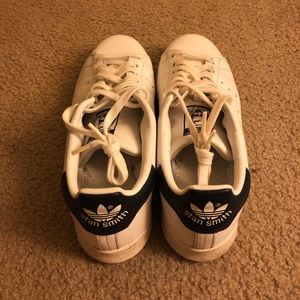adidas Stan Smith - White/Navy - Size 9.5